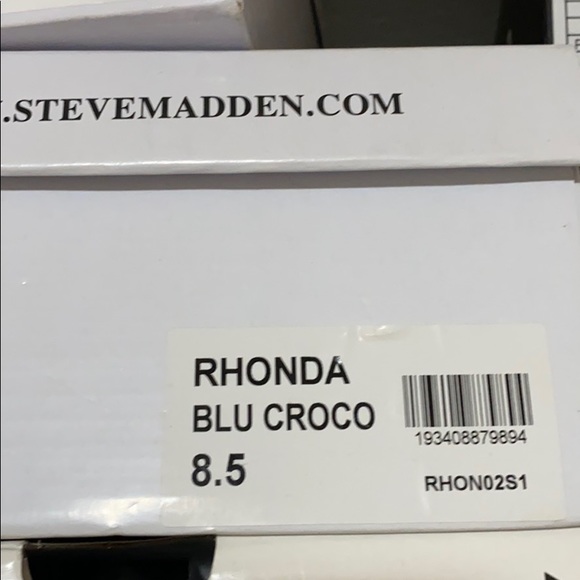 Steve Madden ; Rhonda blue snake heel - Picture 6 of 6